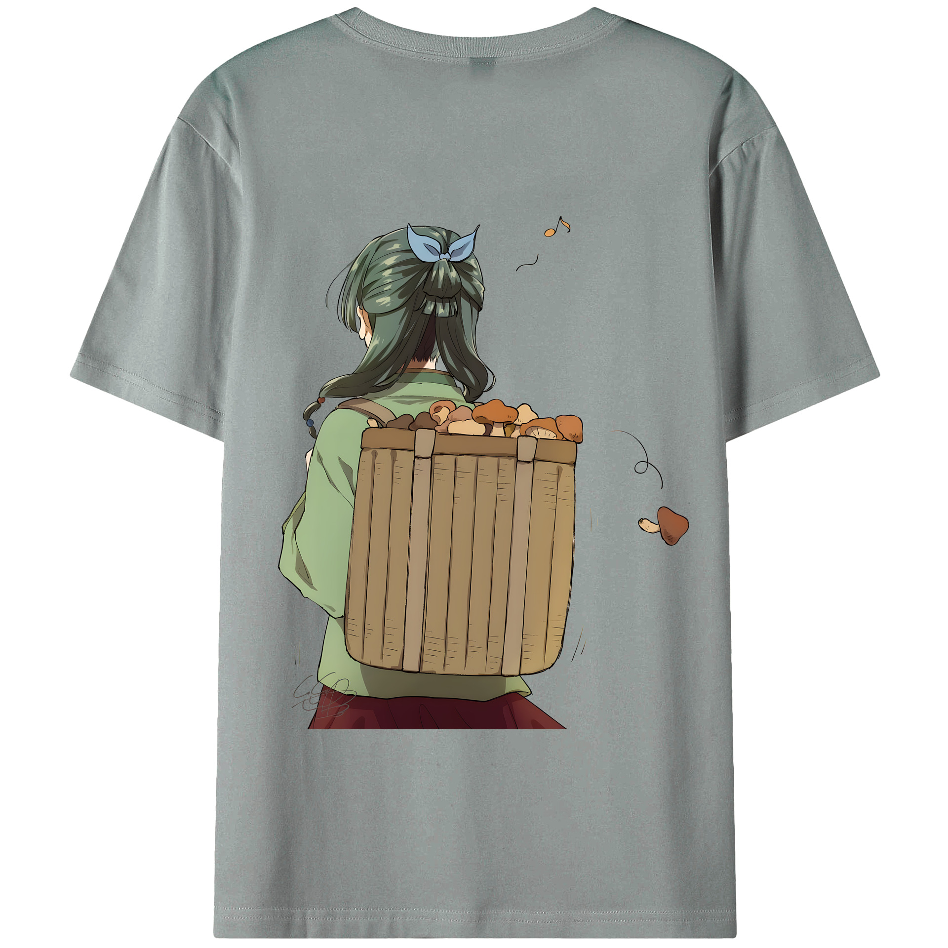 （画像用） 薬屋のひとりごと The Apothecary Diaries 綿100％ メンズ半袖Tシャツ（バックプリント） 通気性